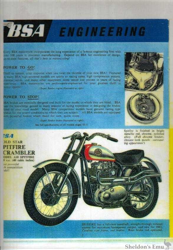 1963 BSA Gold Star Spitfire Scrambler