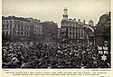 Crowd awaits Harry Hawker at King's Cross Station