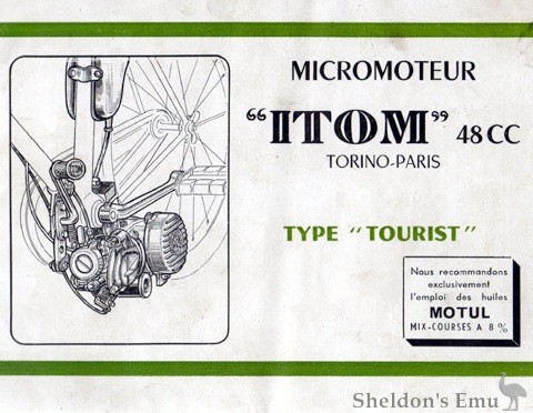 Itom 1950 Micromoteur Tourist